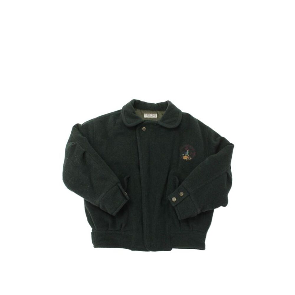 Tutti Fruti Girls Fleece Zip Up Long Sleeve Basic Jacket Green Size 12